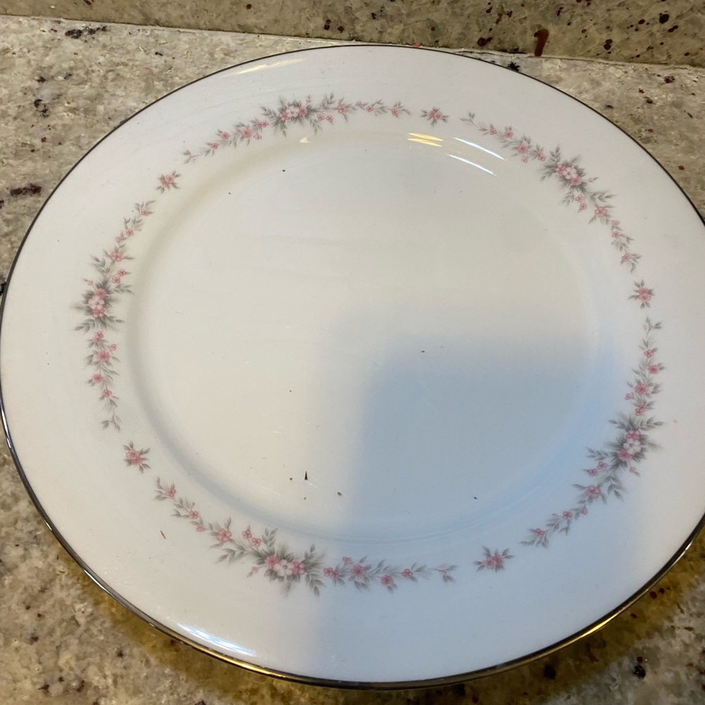 Set of 6 Noritake ROSEPOINT 6206 Dinner Plates - Picture 8 of 10